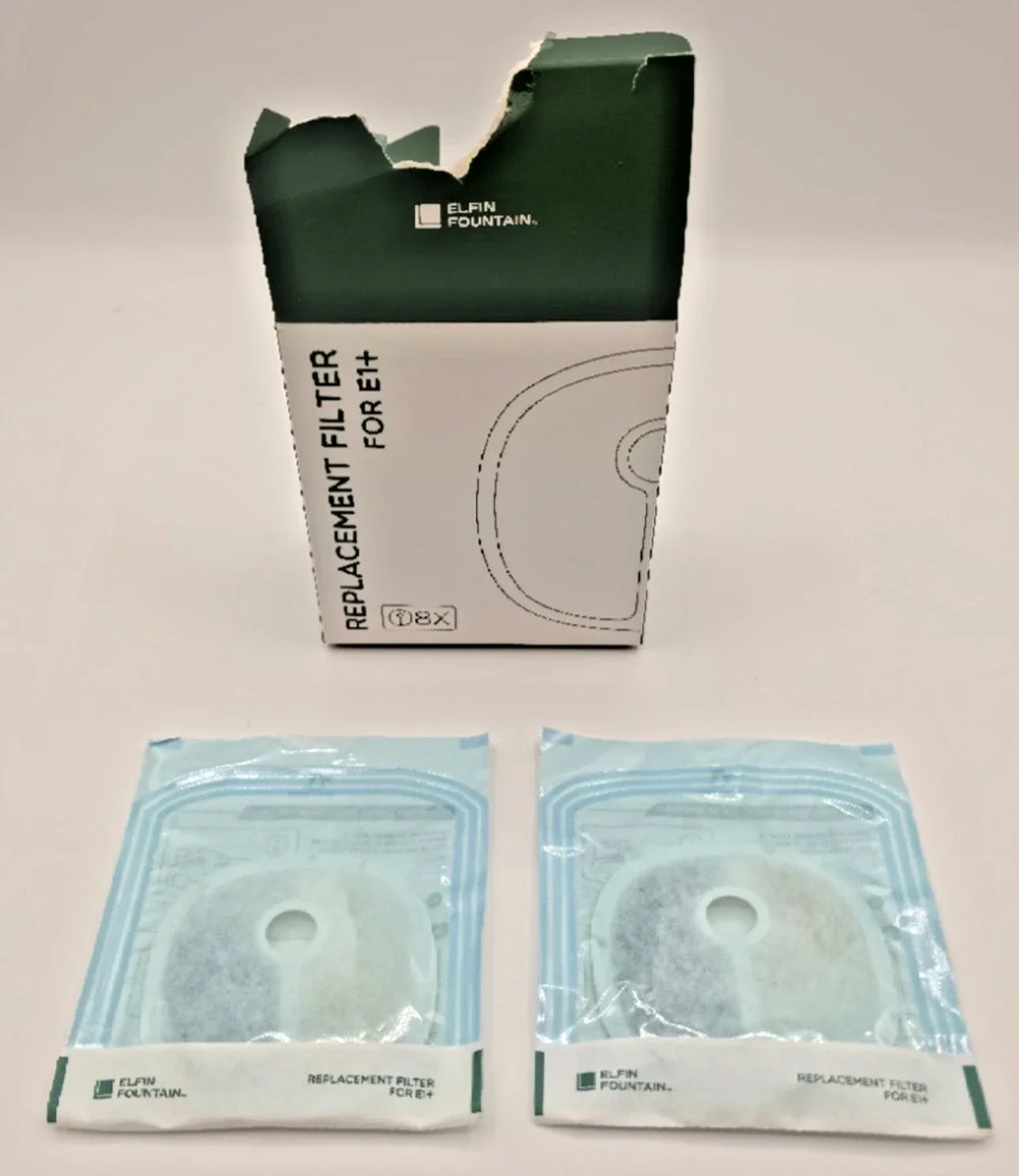 Elfin Water Fountain E1+ 2 Filters / White - Open Box